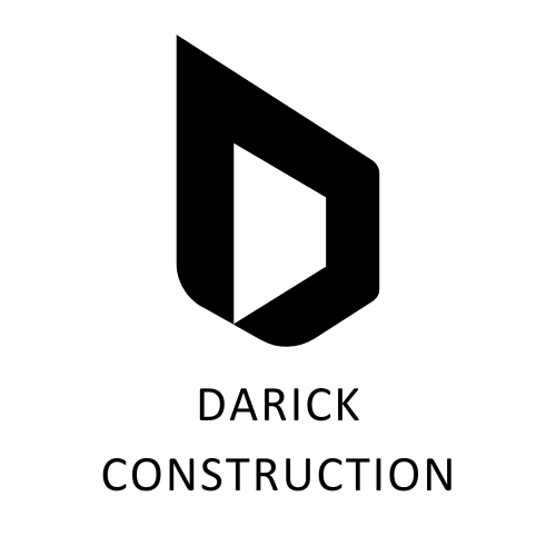 A black logo for Darick Construction